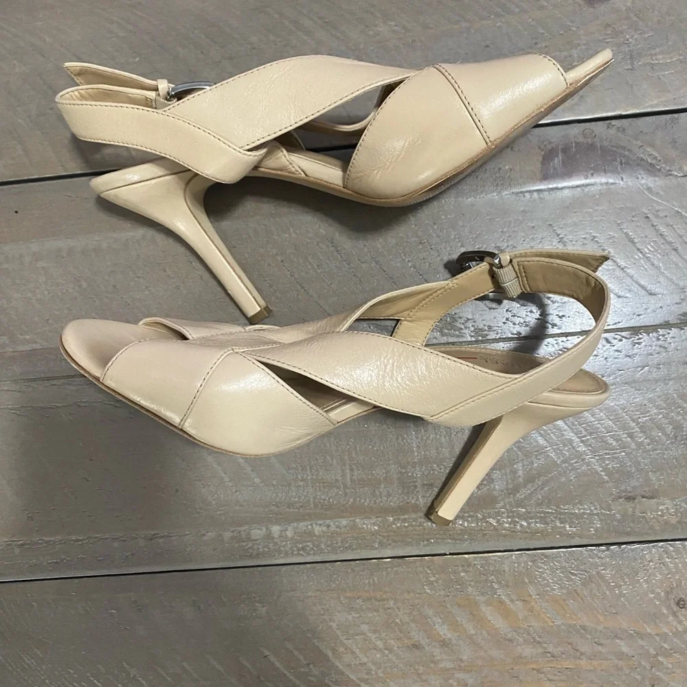 Michael KORS Becky Nude Open Toe  Heel Sandals